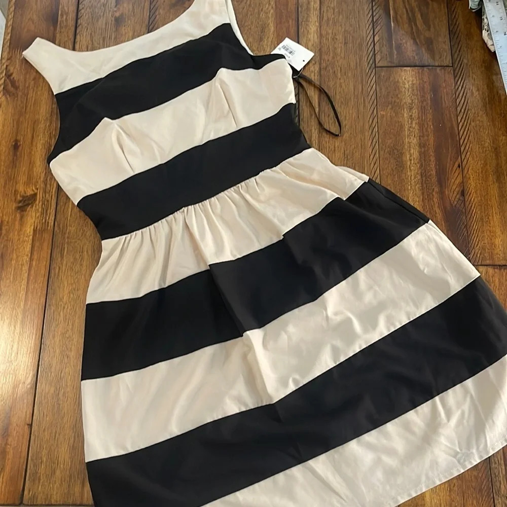 B. Darlin Midi flare dress beige & Black Size 7/8